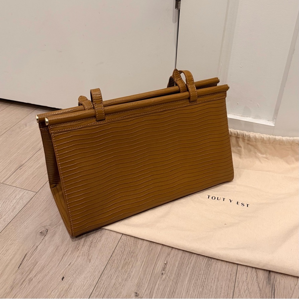 Tout y est sac parallele in lizard brown